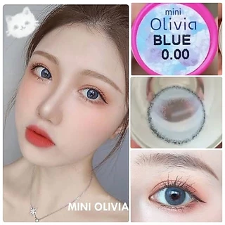 คอนแทคเลนส์ รุ่น Mini Olivia สีเขียว/สีฟ้า Green/Blue มีค่าสายตา (0.00)-(-10.00)