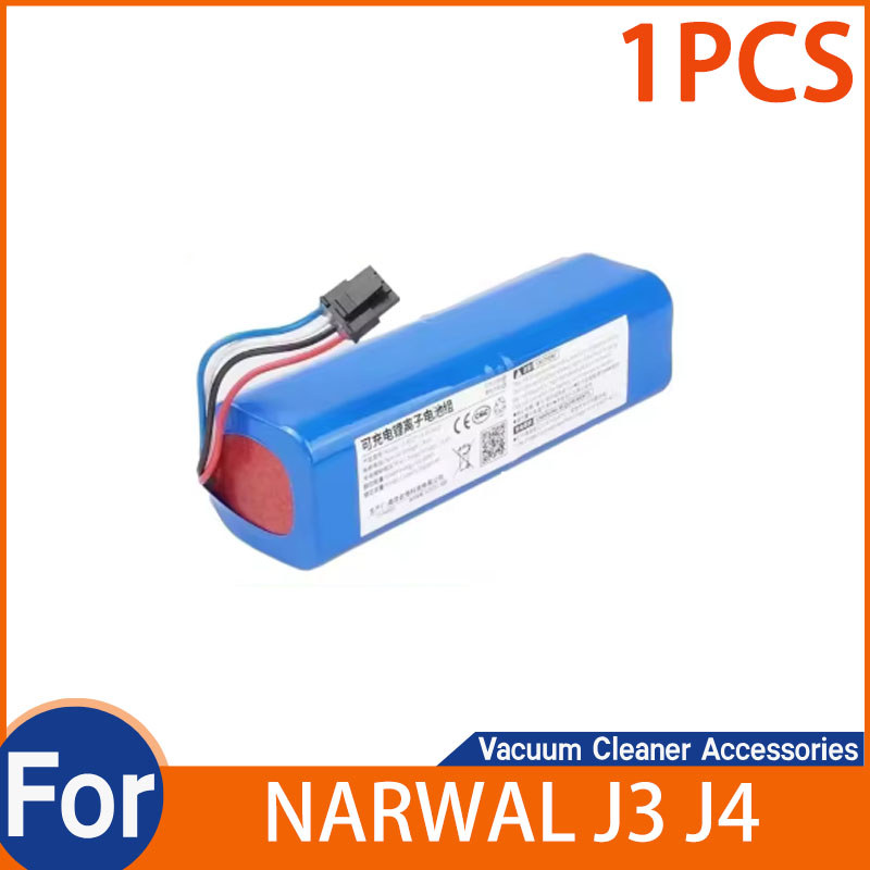 อัพเกรดใหม่ 6500mAh 14.4V YJCC015 YJCC012 แบตเตอรี่ชาร์จสําหรับ NARWAL J3 J4 Sweeper แบตเตอรี่ลิเธีย