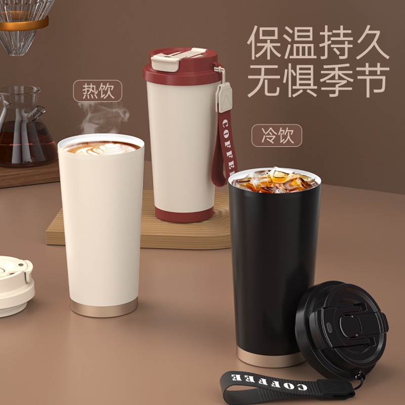 316 Ceramic Liner Coffee Thermos Cup หลอดพกพามูลค่าสูง