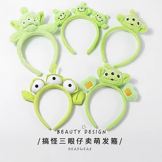 พร้อมส่ง ส่งไว ที่คาดผม มี6แบบ สามตา Disney กรีนแมน Greenman เอเลี่ยน ใส่ปาร์ตี้ ของขวัญ คอสเพลย์ น่ารัก สไตล์เกาหลี