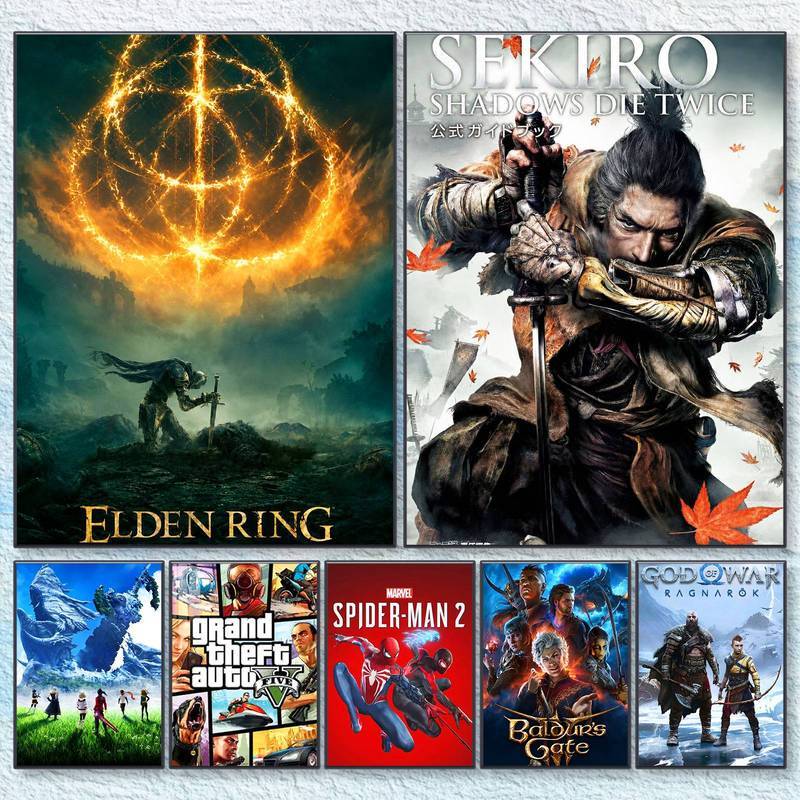 Mario Zelda Switch Game HD Waterproof Canvas Poster Wall Art Print 40x60cm 50x70cm Decor For E-sport