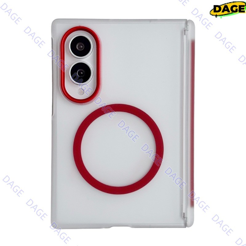 เคสแม่เหล็กสําหรับ Samsung Galaxy Z Fold8 Ultra 7 6 5 Clear Matte กันกระแทกคลุมทั้งหมดฝาครอบกันชน ZFold5 ZFold8Ultra ZFold6 ZFold7 ZFold4 ZFold8