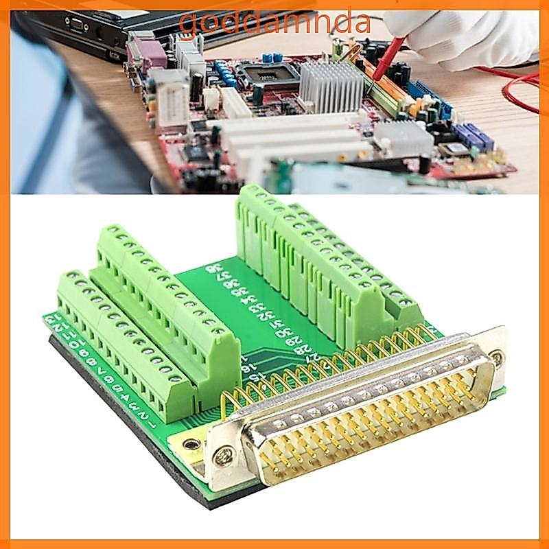 GODD DB50 หญิงชาย Connector to Terminal Block Board 50Pin อะแดปเตอร์ Terminal Connector โมดูลสลักเกล