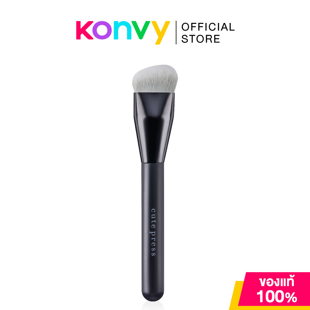 Cute Press Master Blending Foundation Brush 1pc แปรงรองพื้นสามเหลี่ยม Soft Curve คิวท์เพรส ใช้ลงรองพื้นได้เนียนกริบ.