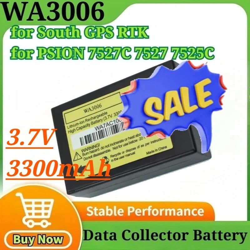 WA3006 3.7V 3300mAh สะสมข้อมูลแบตเตอรี่สําหรับ GPS ใต้ RTK สําหรับ PSION 7527C 7527 7525C อุปกรณ์เสร