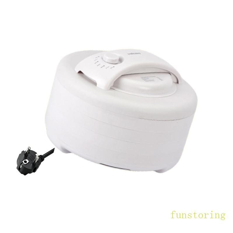 FUN Dehydrator 5 ถาดและเทอร์โมปรับ 500W เครื่องเป่าผลไม้สําหรับอบแห้งผลไม้และรักษาสัตว์เลี้ยงใช้ EU 