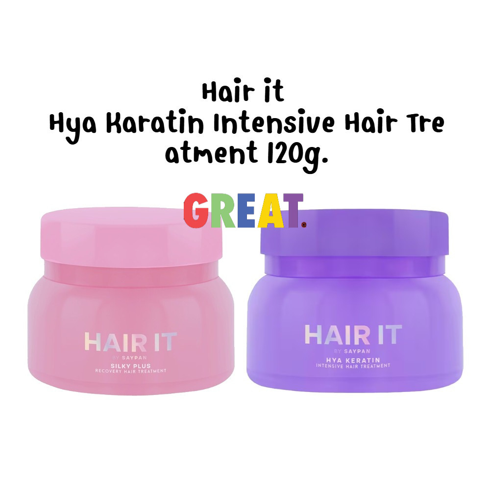 [กระปุก] HAIR IT ไฮยาเคราตินอินเทนซีฟแฮร์ทรีทเม้นท์ ขนาด 120g. Hair it Hya Karatin Intensive Hair Tr