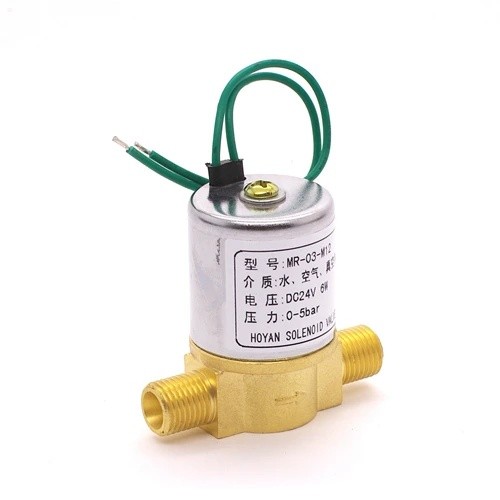2/2 way M12 x 1.25 orifice 3 มม.การใช้น้ํามันโซลินอยด์วาล์ว NC 0-3 บาร์ตรงacting วาล์ว