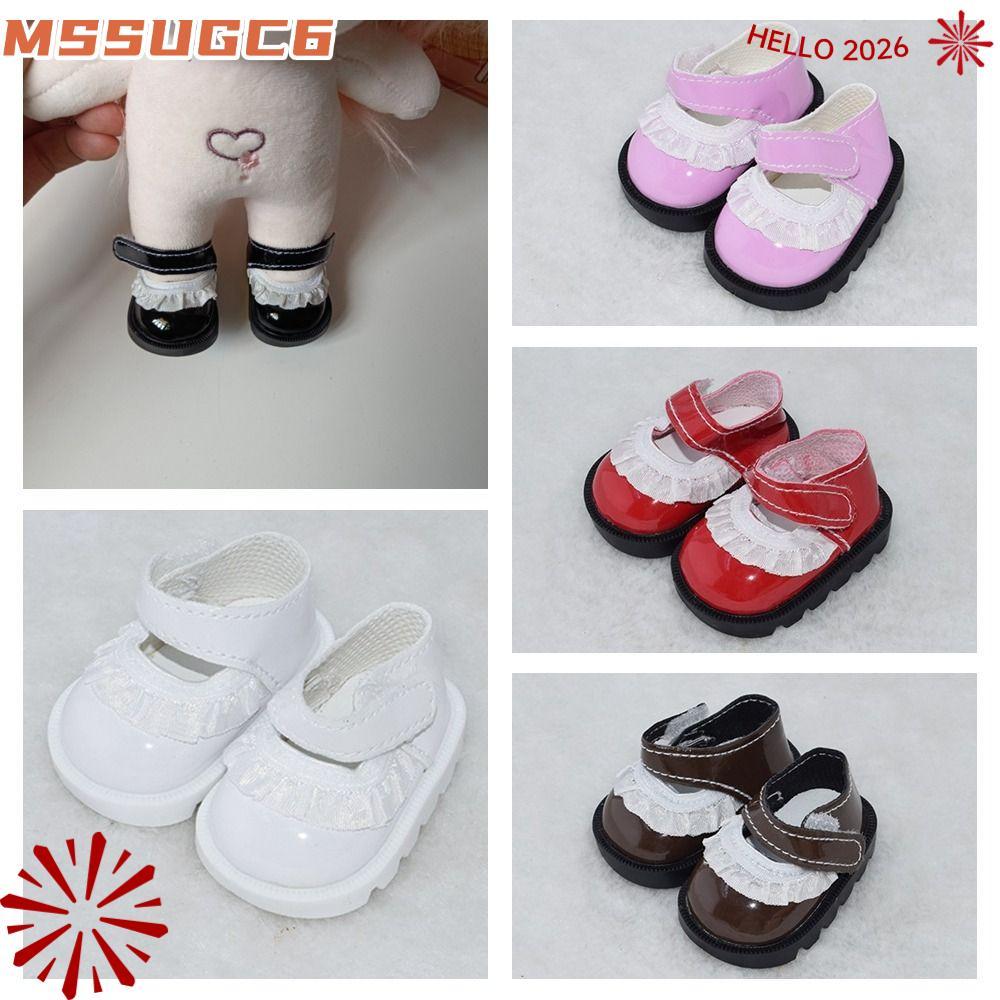 MSSUGC6 Mini Shoes, Lace 20cm Doll Shoes, Casual Replacement Leather Doll Dressing ของเล่นเด็ก