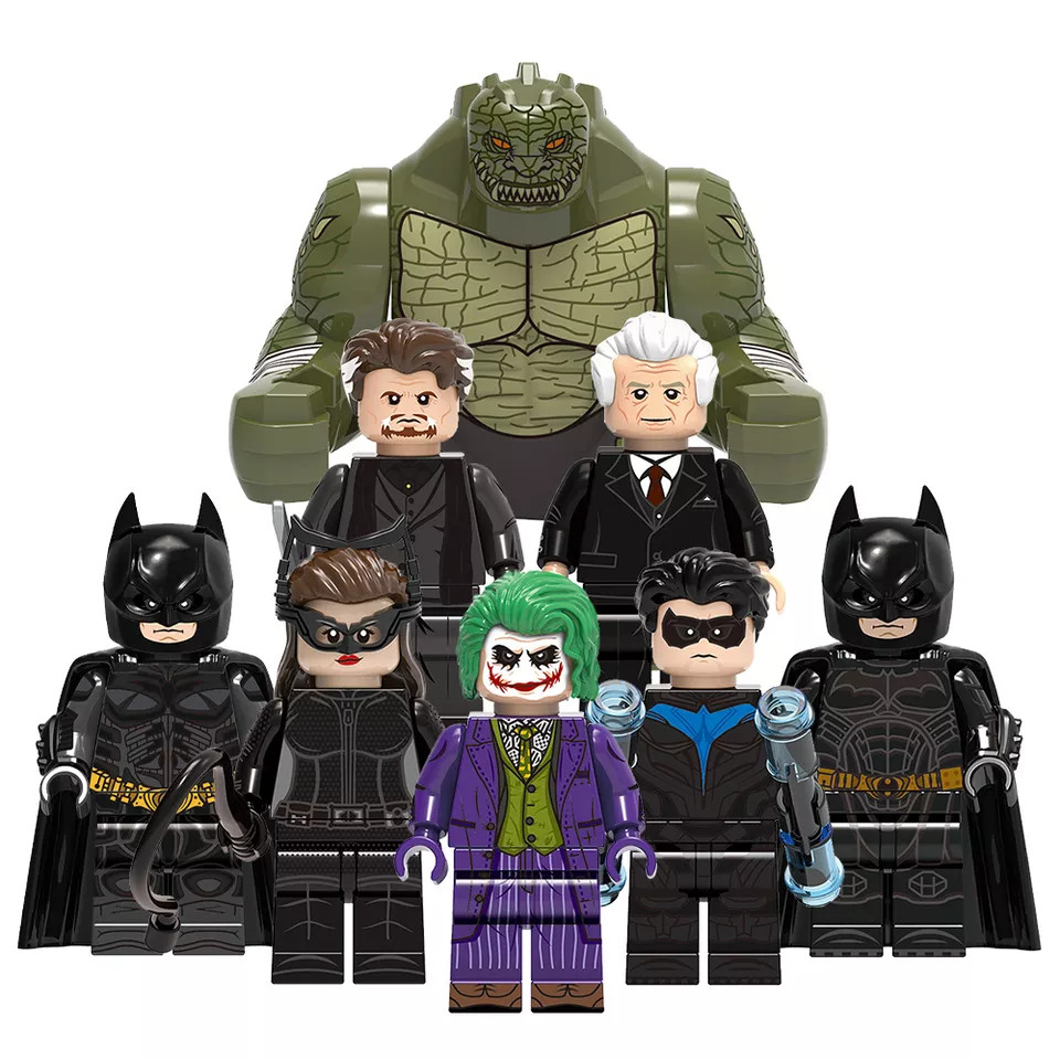 Catwoman Night Wing Alfred Pennyworth Killer Croc Mini Building Block ตัวเลขของเล่นสําหรับเด็ก