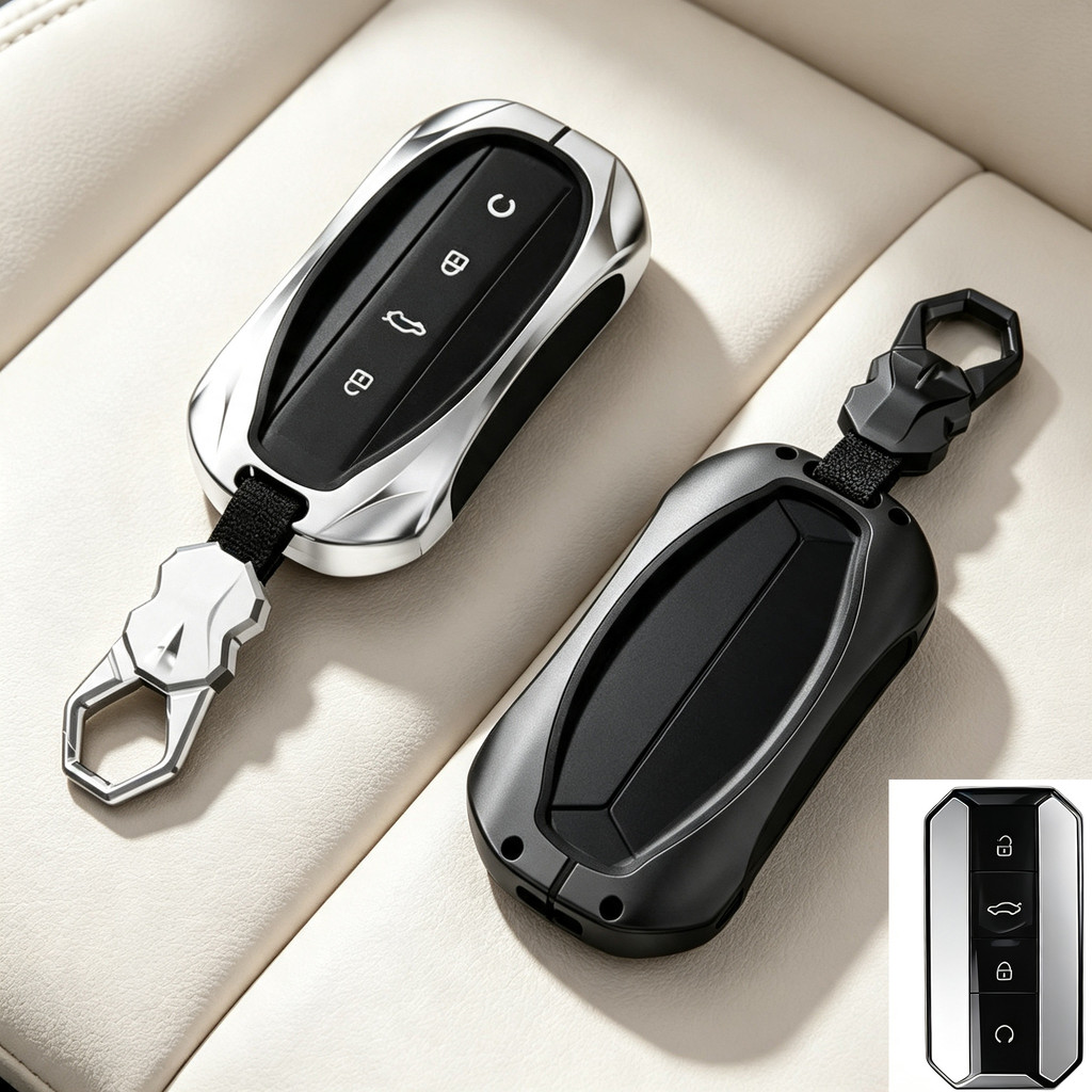 Chery Jaecoo J5 EV เคสกุญแจรีโมทรถยนต์ Jaecoo 5 ที่ใส่กุญแจรถ Jaecoo 5 EV ฝาครอบกุญแจแบบไม่มีกุญแจ