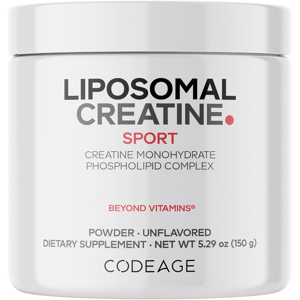 Codeage Liposomal Creatine Powder Products, Pure Creatine Monohydrate 5000mg, Pre Workout & Post Wor