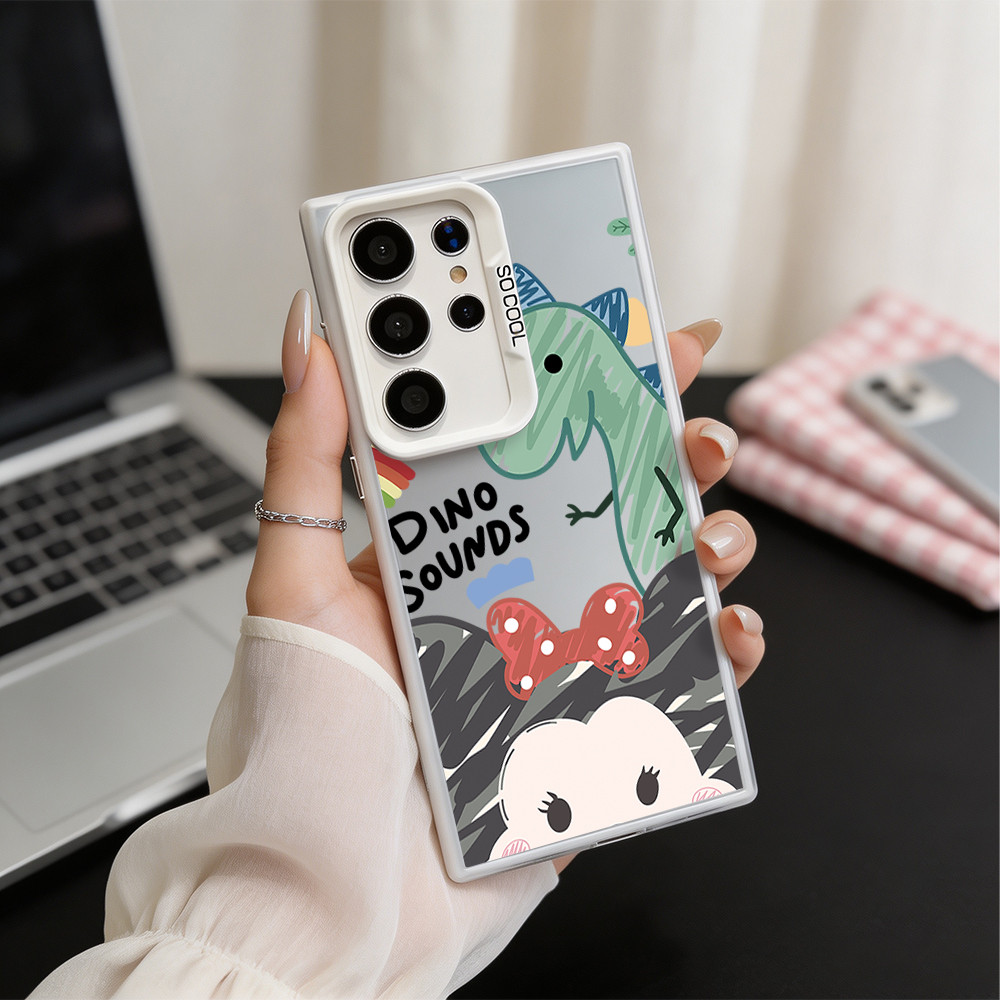 เคสไดโนเสาร์น่ารักสําหรับ Samsung A16,Galaxy A07,S25 Ultra,15,13 Pro Max