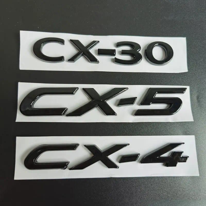 CX4 CX5 CX30 ตัวอักษรโลโก้รถสติกเกอร์สําหรับ Mazda CX-30 CX-4 5 Trunk Retrofit อุปกรณ์เสริม Displace
