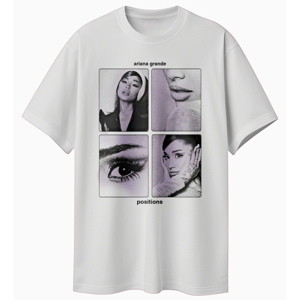 เสื้อยืดผู้ใหญ่ MUSIC ARIANA GRANDE POSITIONS PREMIUM TSHIRT