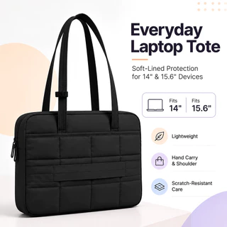 กันน้ําพร้อมส่งจากไทยกระเป๋าถือสุภาพสตรีแฟชั่นกันน้ําTote Bagกระเป๋าบุนวมลําลอง,สามารถใส่แล็ปท็อปขนาด 14-15.6นิ้วได้