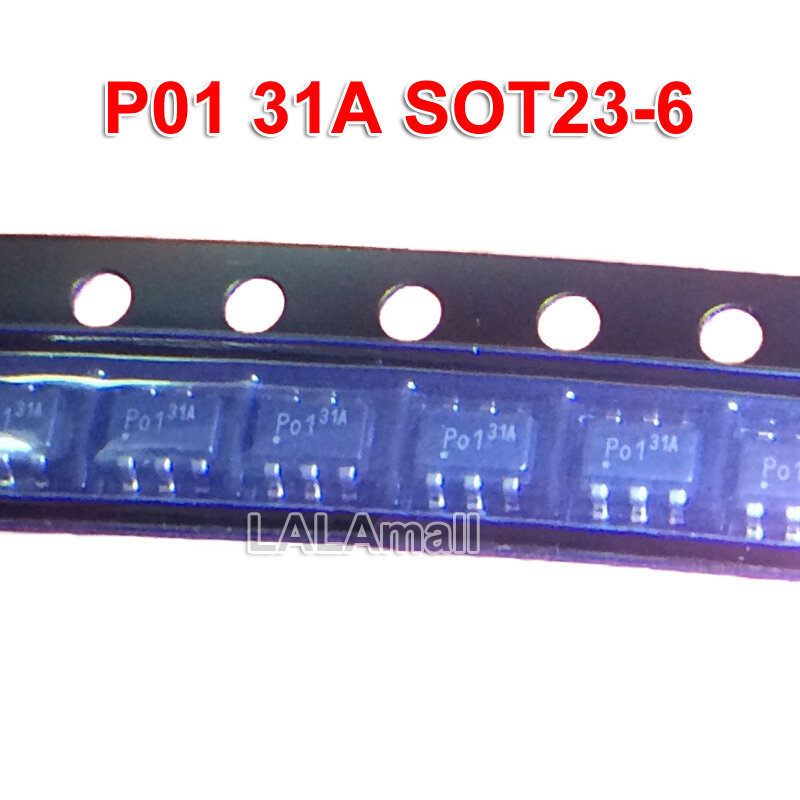10pcs P01 31A PO1 31A P0131A LMP31A PN131A PNI31A NPi31A NP131A pvt31 pvt31l SOT-23 SOT23-6 SMD 6 ฟุ