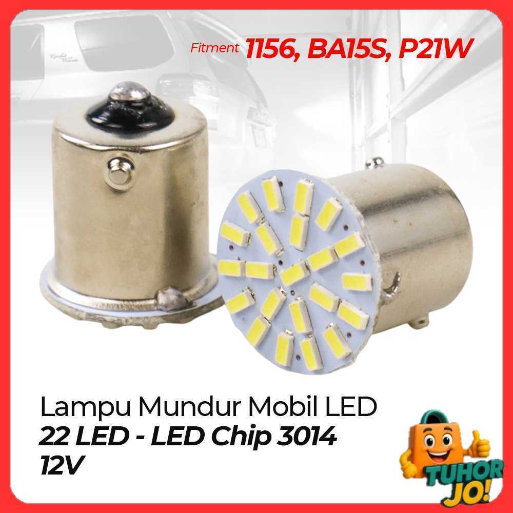 ไฟถอยหลังรถยนต์ LED 1156 BA15S SMD 3014 2 ชิ้น