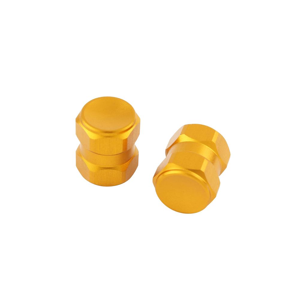 จุ๊บลมยางฝาปิด POSH Faith (HEX2) ชุด 2 ชิ้น หลายสี มอเตอร์ไซค์ | POSH Faith HEX2 Air Valve Caps, Set