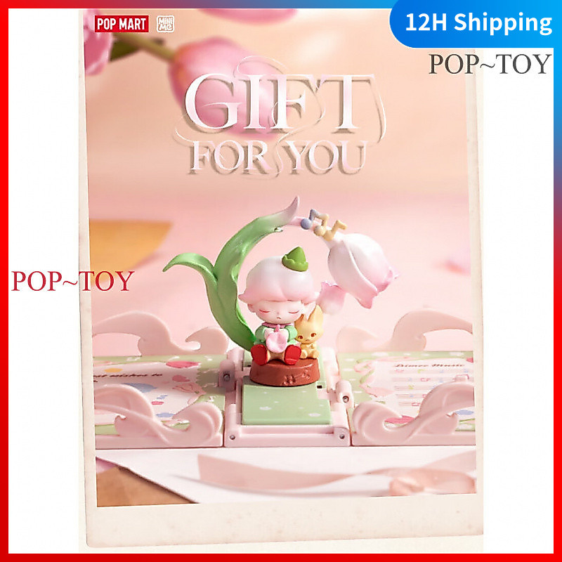 POPMART Gift For You 3D greeting card Scene Series Skullpanda DImoo Molly Blind Box Cute Figures pop mart blind box figures gift