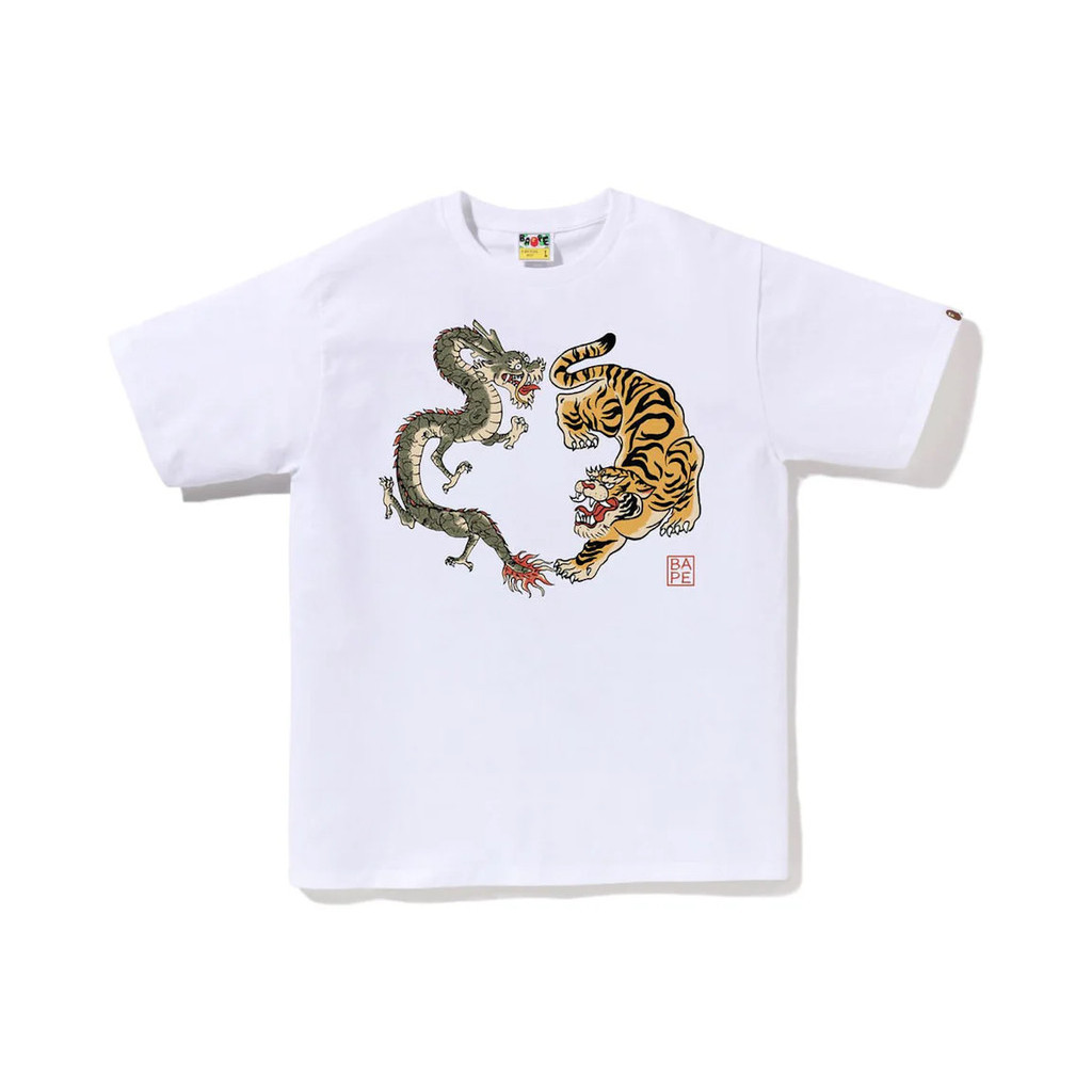 เสื้อยืดเสือและมังกร BAPE Japan Culture