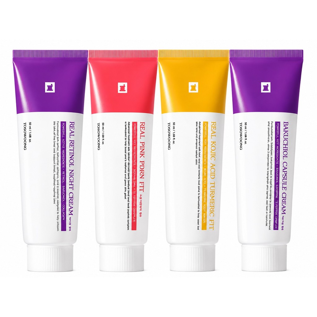 Tosowoong Cream 50ml / Retinol / Pink PDRN / Kojic Acid / Bakuchiol