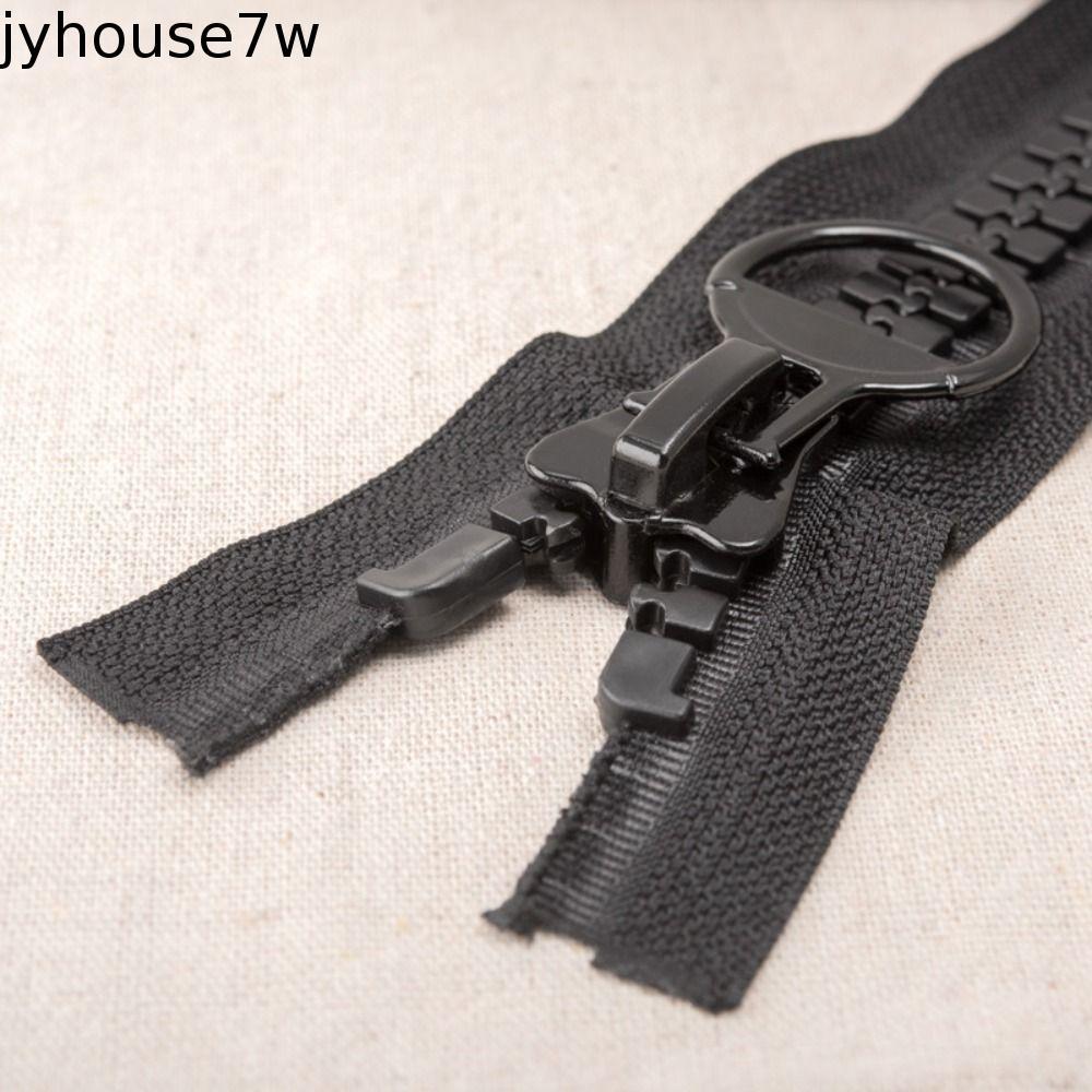 JYHOUSE ซิปเรซินปลายปิดสําหรับลงแจ็คเก็ตงานฝีมือทนทานพร้อมหัวเลื่อนแหวนดึง