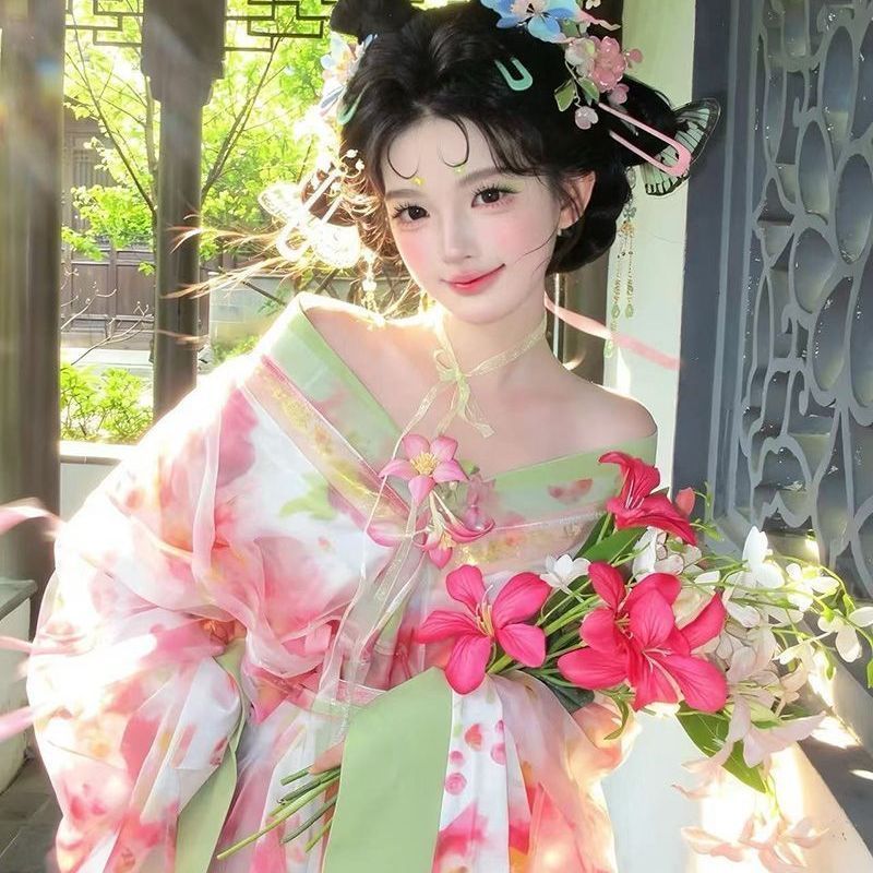 รูปแบบใหม่ต้นฉบับ [Yi Nian Flower Blossoms]] ภาพความงาม Hanfu Super Immortal Warring สหรัฐอเมริกาเครื่องแต่งกายหรูหราตรงสไตล์โบราณบรรยากาศ/7.30