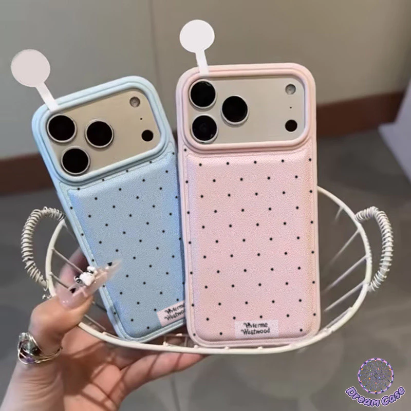 เคสรูใหญ่พองลม ลายจุด สไตล์น่ารัก ป้องกันกระแทก สำหรับIPhone 16 17 14 15 11 AIR 13 12 Pro Max 14 15 7 16 Plus