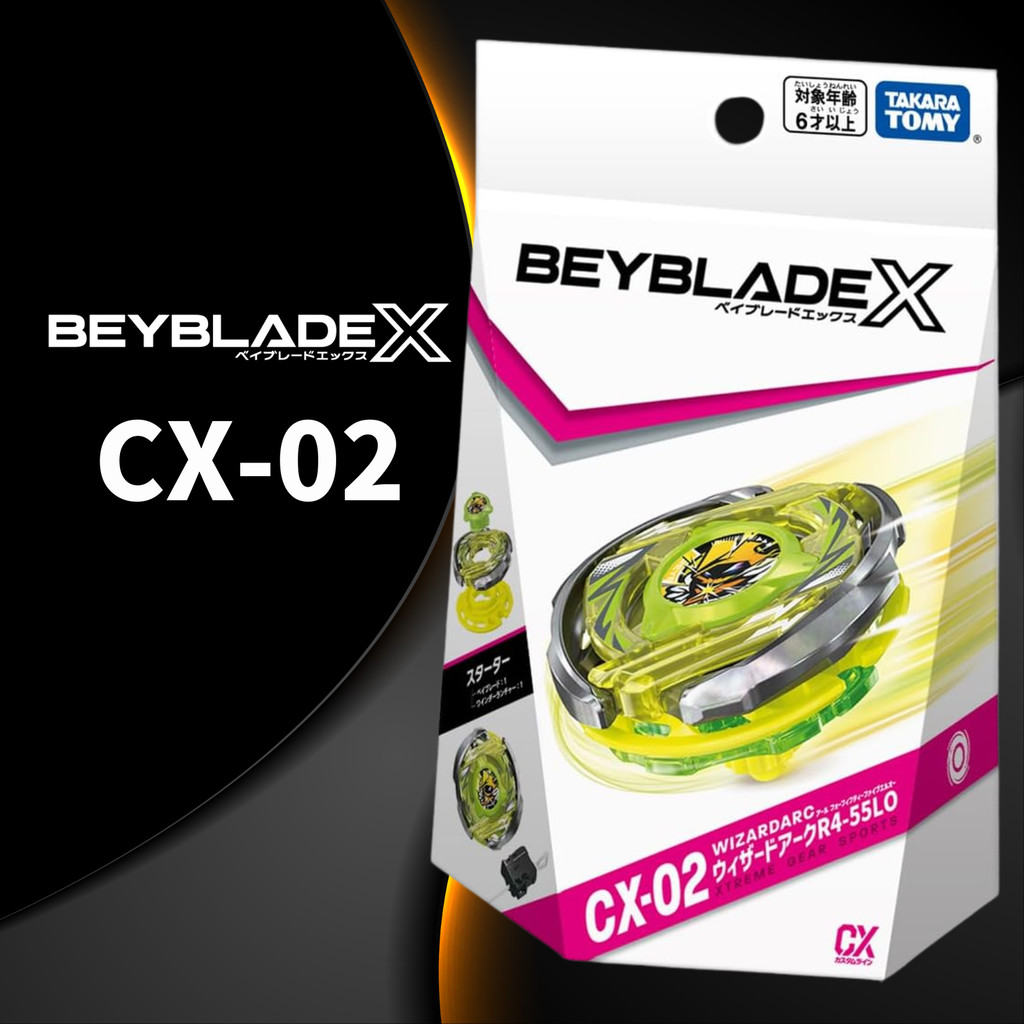 BEYBLADE X CX-02 Starter Wizard Arc R4-55LO (TAKARA TOMY)