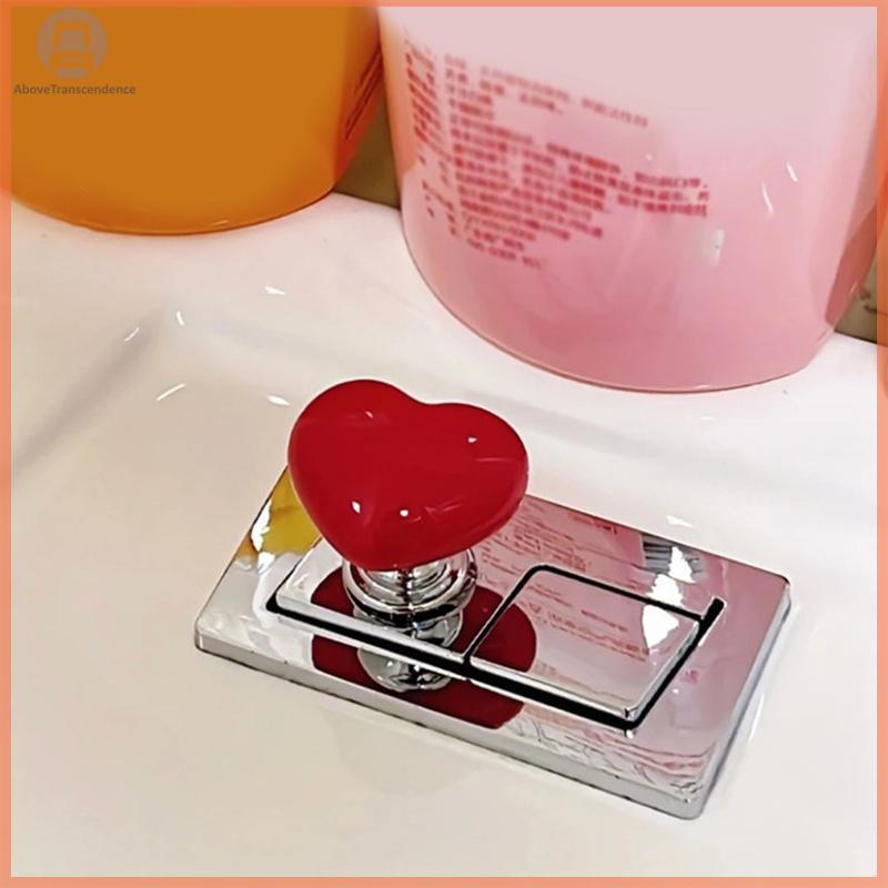 ABOVE Handle ห้องน้ํากดปุ่มรูปหัวใจกดถัง Push Switch ห้องน้ําห้องอาบน้ําตกแต่งน้ํากด Flush ปุ่มเครื่องมือบ้าน TH