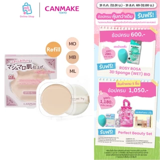 CANMAKE Marshmallow Finish Powder Refill แป้งอัดแข็งไม่ผสมรองพื้น