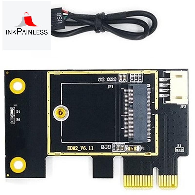NGFF M.2 ถึง PCIE การ์ดเครือข่ายไร้สายอะแดปเตอร์การ์ดรองรับ 7260 8265 1650 1675X AX200 AX210 การ์ดเค