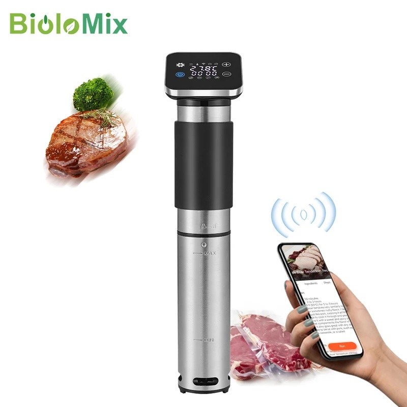 R70G BioloMix 5th Generation WiFi สมาร์ท APP ควบคุม Sous Vide หม้อหุงข้าวสแตนเลส IPX7 กันน้ําความร้อ