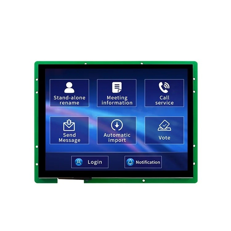 HEZQ DWIN 10.4 นิ้ว 1024*768 HMI อัจฉริยะ Uart Tft จอแสดงผล Lcd TTL LCD หน้าจอสัมผัสพร้อมบอร์ดควบคุม