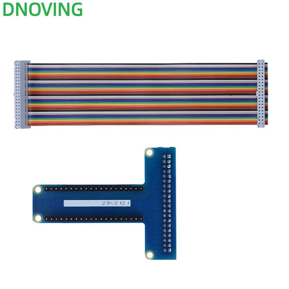 DNOVING T ประเภท GPIO, ใช้งานได้จริง 40Pin สายริบบิ้น GPIO บอร์ดขยาย, แบบพกพาใช้งานง่ายชุดขยายสําหรั