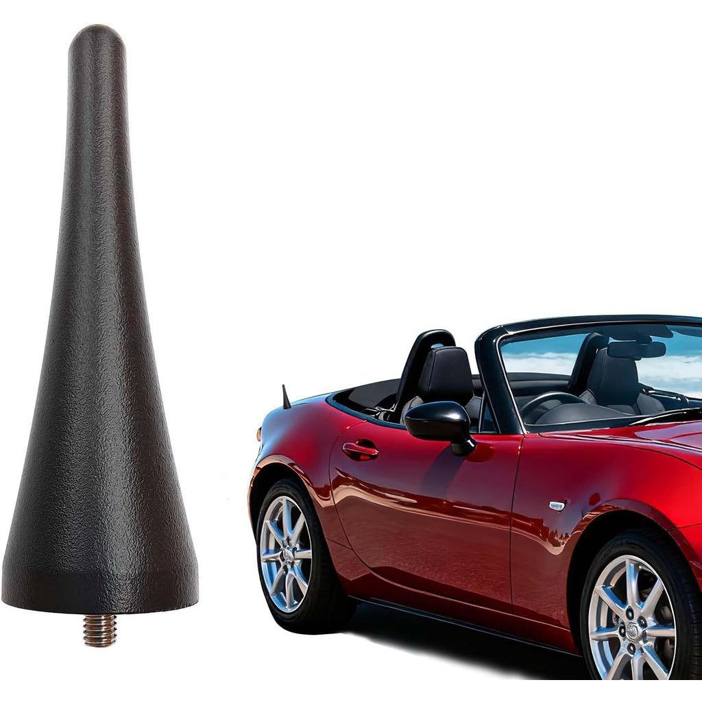 เสาอากาศอลูมิเนียมขนาด 3.8 นิ้วเข้ากันได้กับ Ford Mustang 2010-2014 & Mazda Miata 2006-2014 MX5 NC N