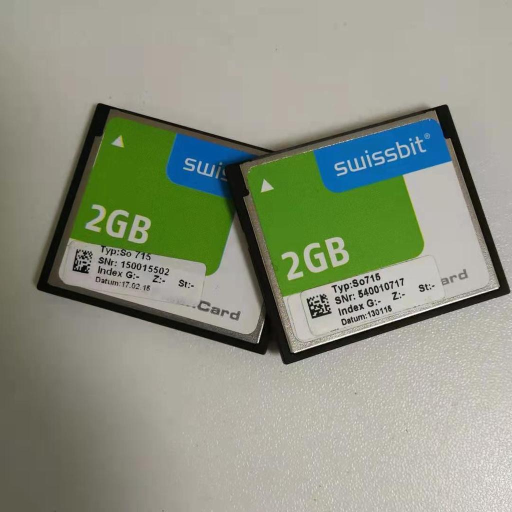 การ์ดหน่วยความจำอุตสาหกรรม SWISSBIT CF2G การ์ด CF สำหรับเครื่องกลึง CNC และศูนย์ประมวลผล