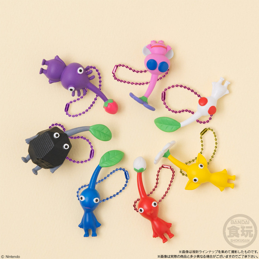 [บ้านบ้าน] BANDAI PIKMIN PIKMIN การสร้างแบบจําลองตัวละครลูกอมของเล่นจี้จี้ของขวัญ