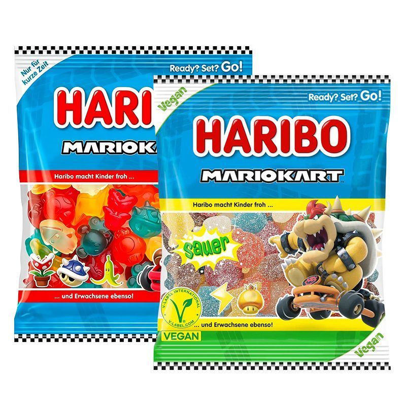 เยอรมันนําเข้า HARIBO Hari BMW Leo Kart Jelly 160g Classic Nostalgic Game Theme Snacks 26.613 LS8626