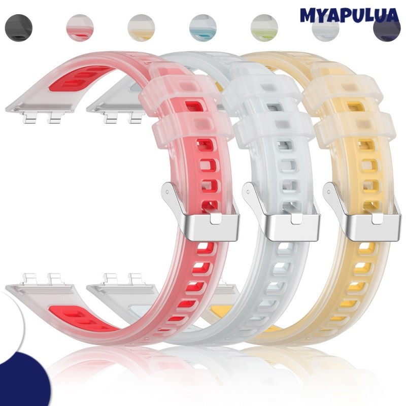 สายซิลิโคนใส for Smartwatch Huawei Band 11 11 Pro สายรัดยาง สายรัดข้อมือ อุปกรณ์เสริมสร้อยข้อมือ for Huawei Band 11