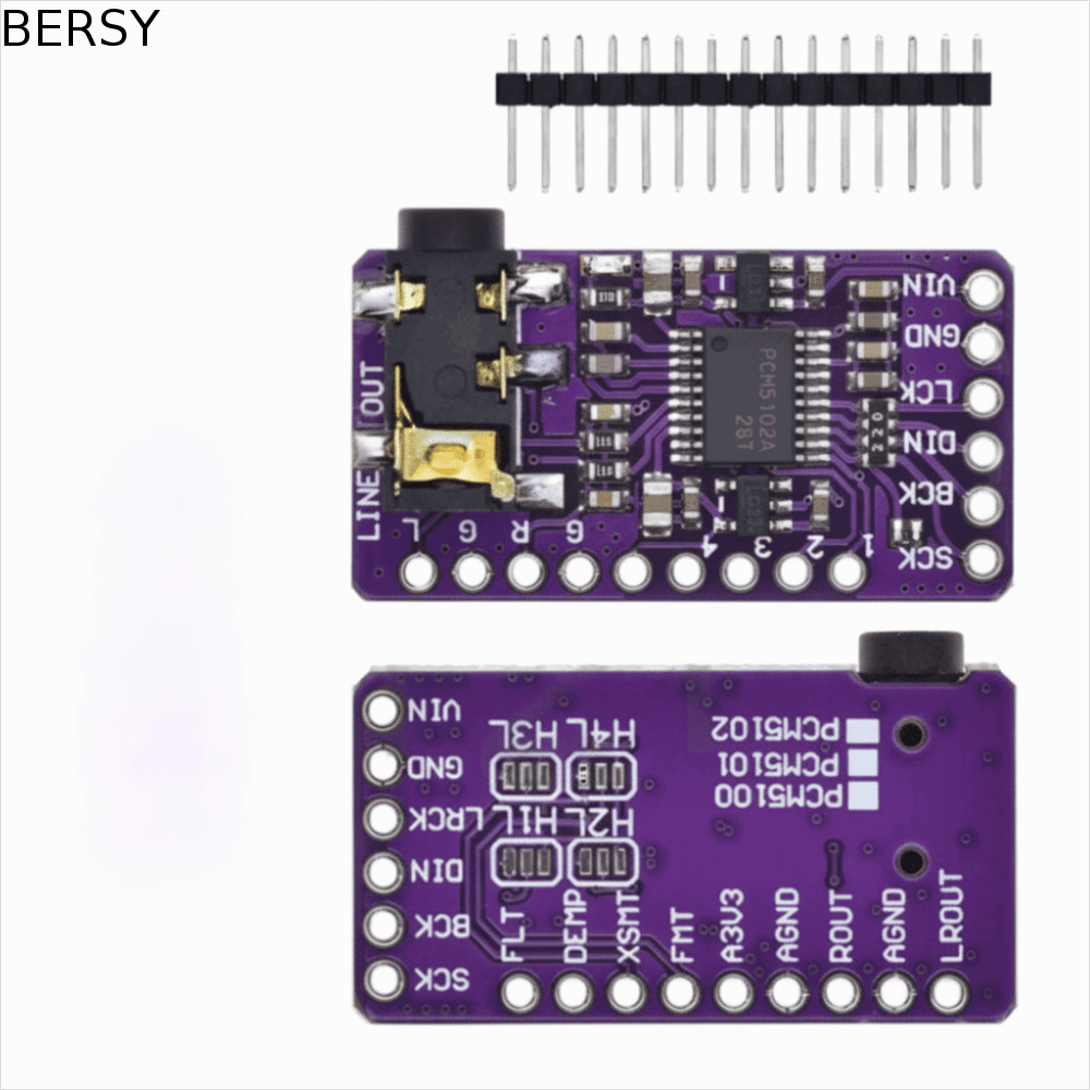 BERSY PCM5102A I2S เครื่องเล่นเสียง, PCM5102A DAC Audio Player I2S Player โมดูล, โมดูลดิจิตอลอินเทอร