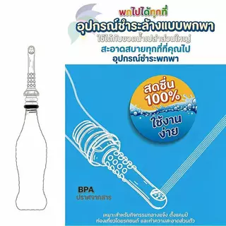 (แพ็ค 2 ชิ้น) ที่ฉีดก้นพกพา ที่ฉีดชำระแบบพกพา ใส่ขวดน้ำได้ทุกแบบ ติดตั้งง่าย เหมาะกับเดินทาง Portable Bidet
