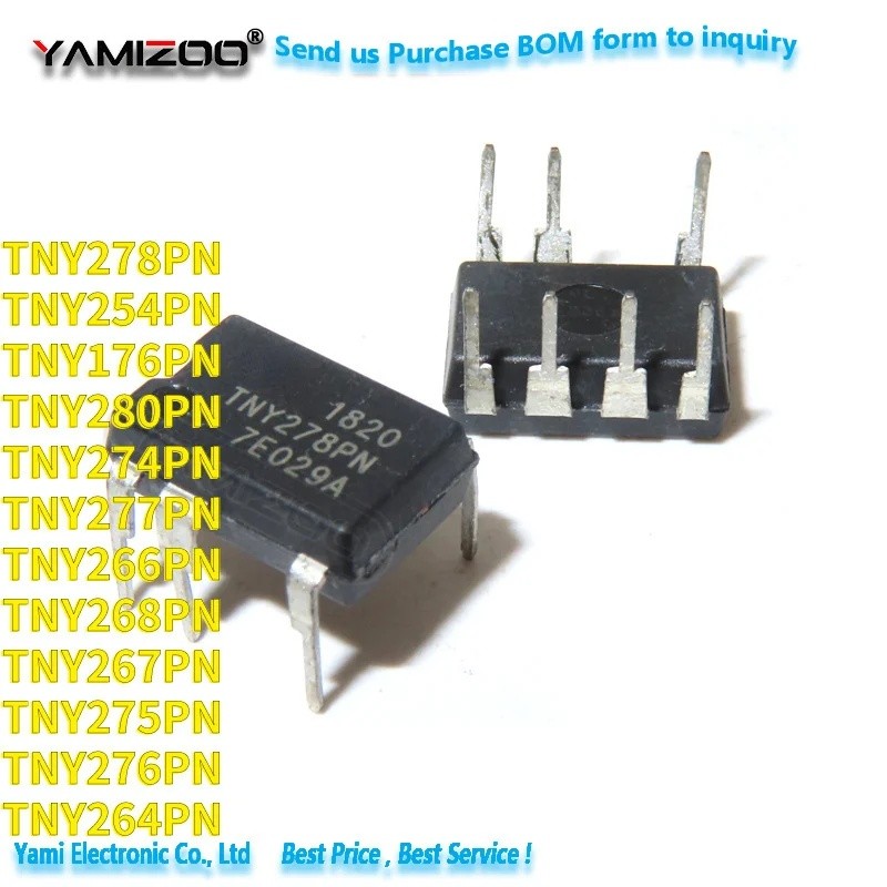 5PCS TNY266PN TNY255PN TNY264PN TNY268PN TNY274PN TNY275PN TNY276PN TNY277PN TNY278PN TNY280PN ชิป D