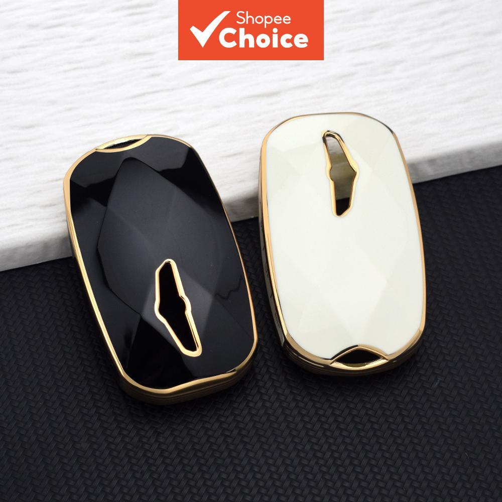 Soft TPU Remote Key Fob Case Cover Holder Set สําหรับ Hyundai Genesis G70 G80 GV80