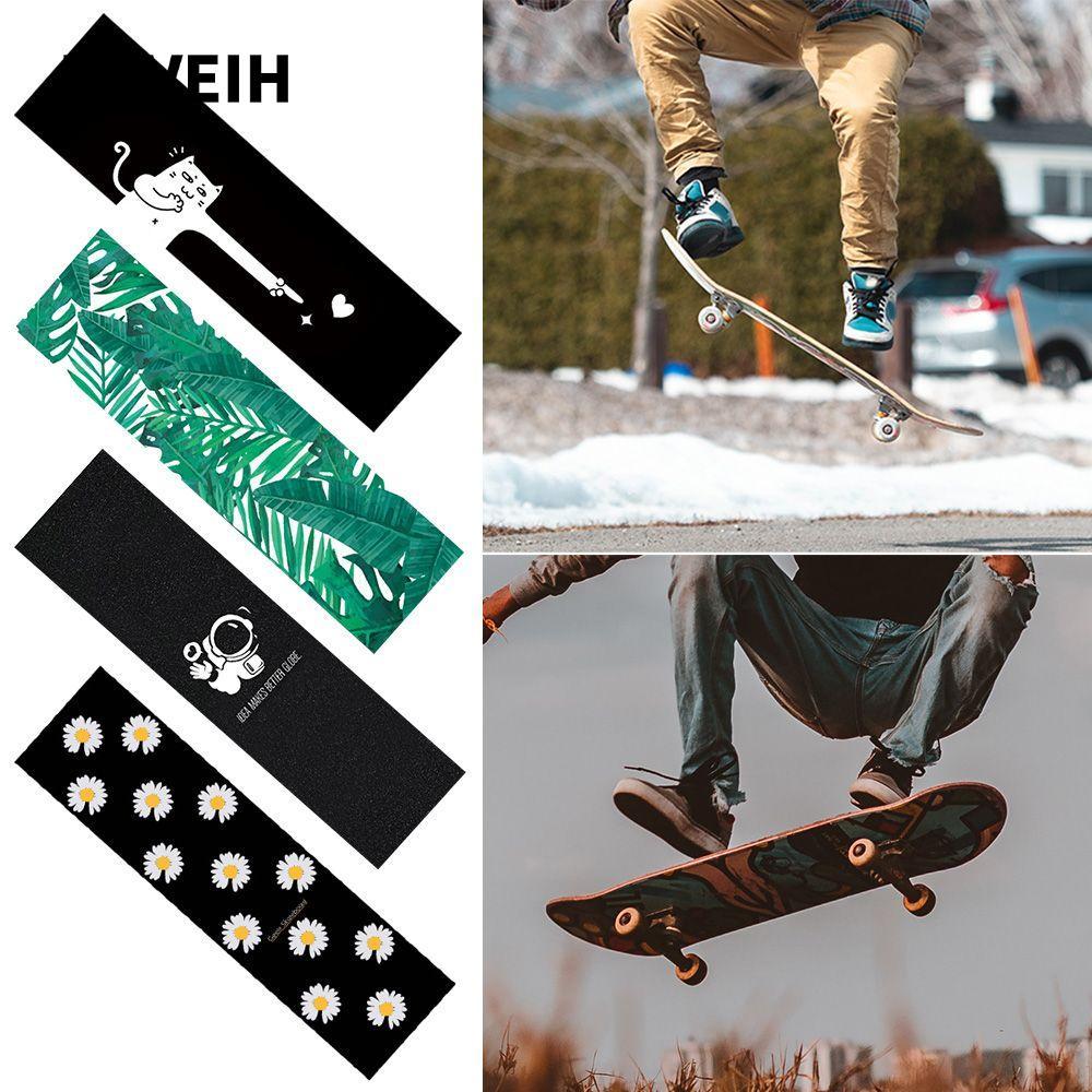 KTVEIH Skate Board Deck Sticker สกู๊ตเตอร์ไฟฟ้ากันน้ําแบบมีกาวในตัวแบบพกพา