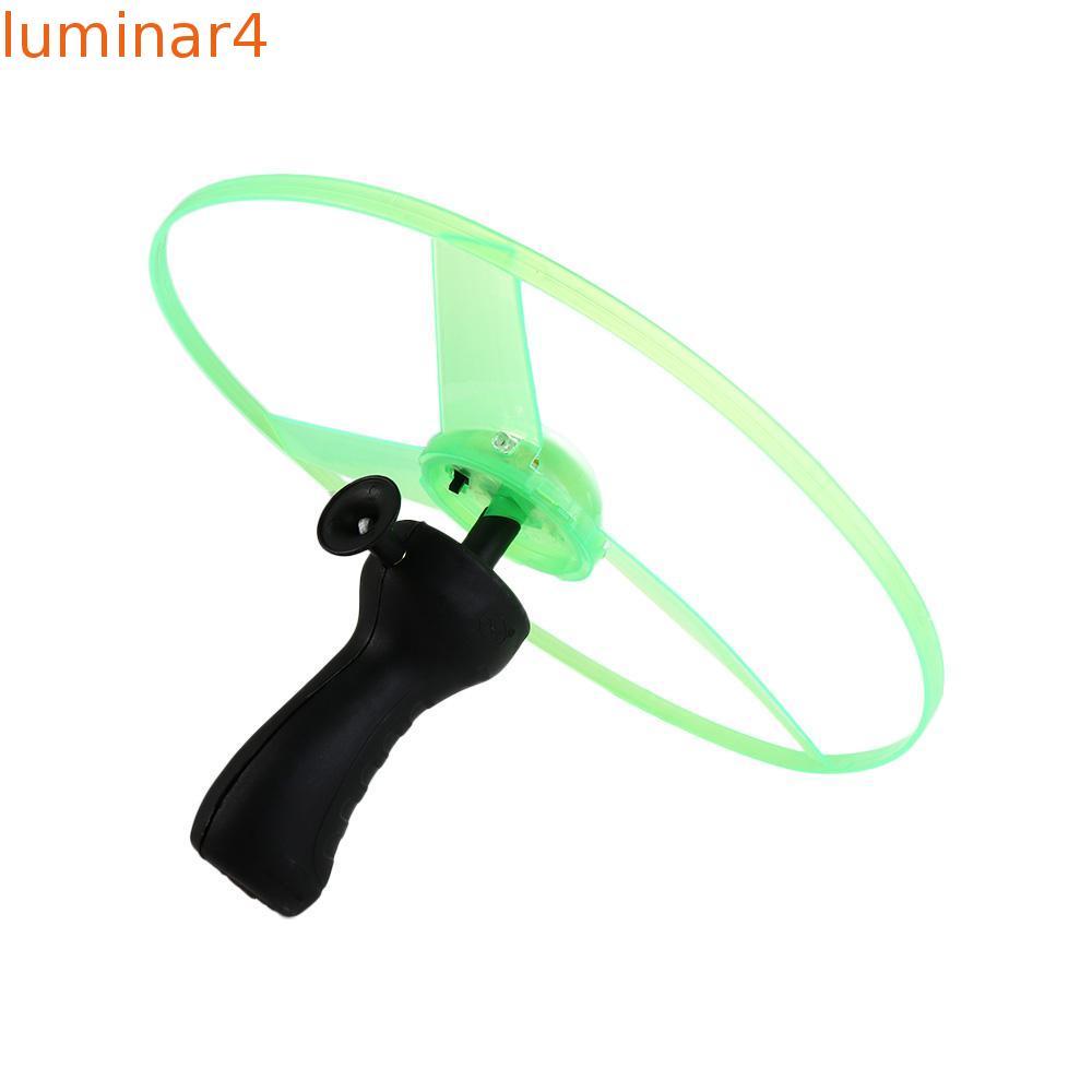 LUMINAR LED Flying UFO โคมไฟเกมกลางแจ้งของเล่นเด็กของเล่นกลางแจ้ง Flying Gyroscopes เฮลิคอปเตอร์ของเ