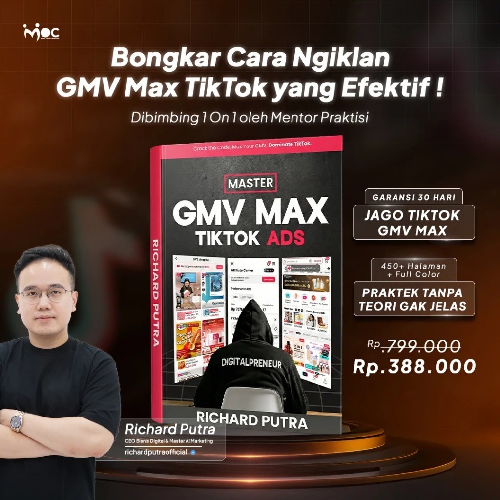 หนังสือโฆษณา Master GMV Max Tik Tok