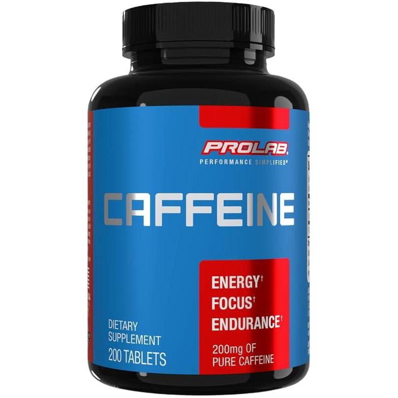 ProLab Caffeine 200mg, Energy, Focus & Endurance, Pre-Workout (200 Count) 860K