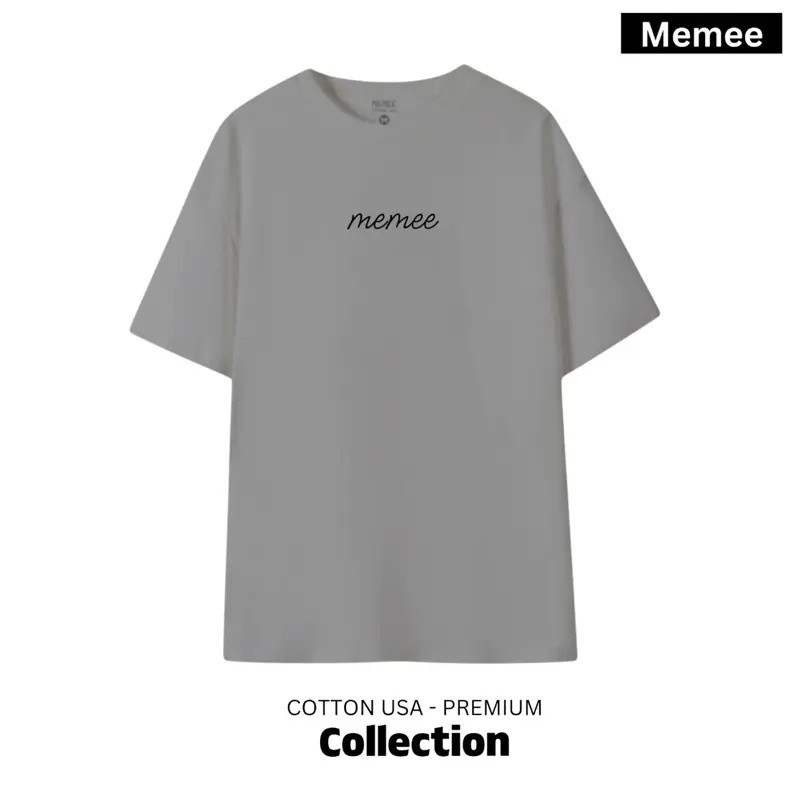 MEMEE เสื้อยืดผ้า COTTON ผ้าหนานุ่ม (V.2 ทรงตรง)